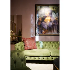 KARE Design Coussin Glossy Shine Rouge 60X60Cm