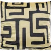 KARE Design Coussin Labyrinth Noir 45X45Cm