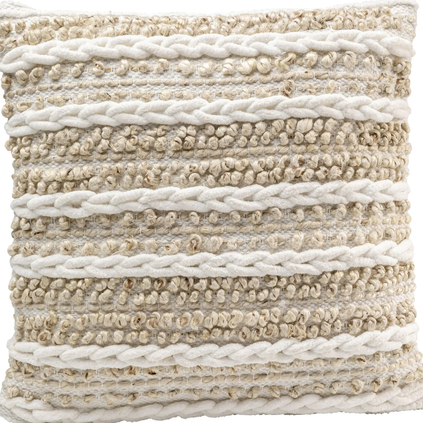 KARE Design Coussin Loop Knit Beige 45X45Cm