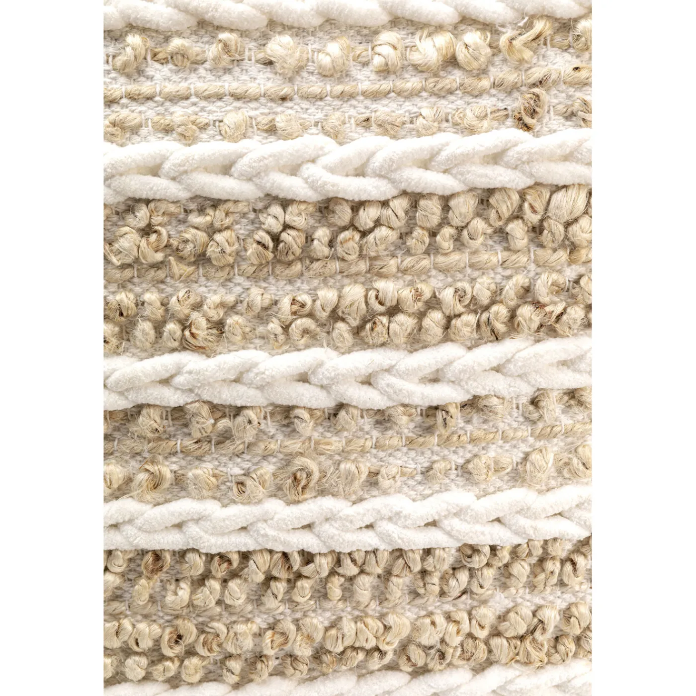 KARE Design Coussin Loop Knit Beige 45X45Cm