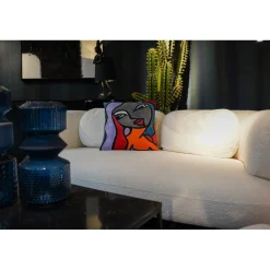 KARE Design Coussin Monique Purple Hair 40X40Cm