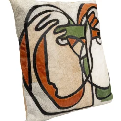 KARE Design Coussin Thoughts Faces 40X40Cm