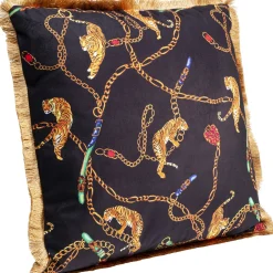 KARE Design Coussin Tiger Chain Noir 45X45Cm