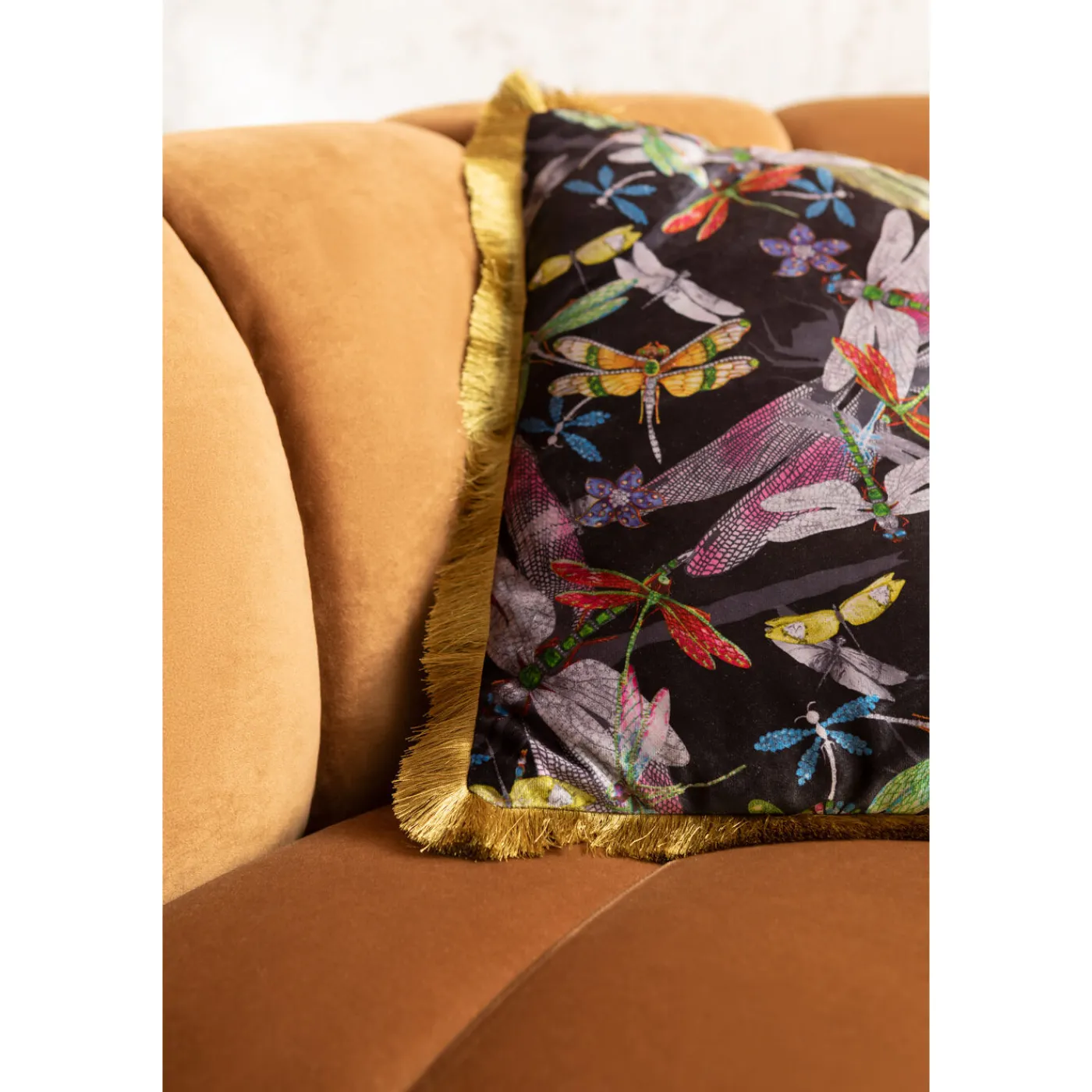 KARE Design Coussin Tropical Garden Fringe 45X45Cm