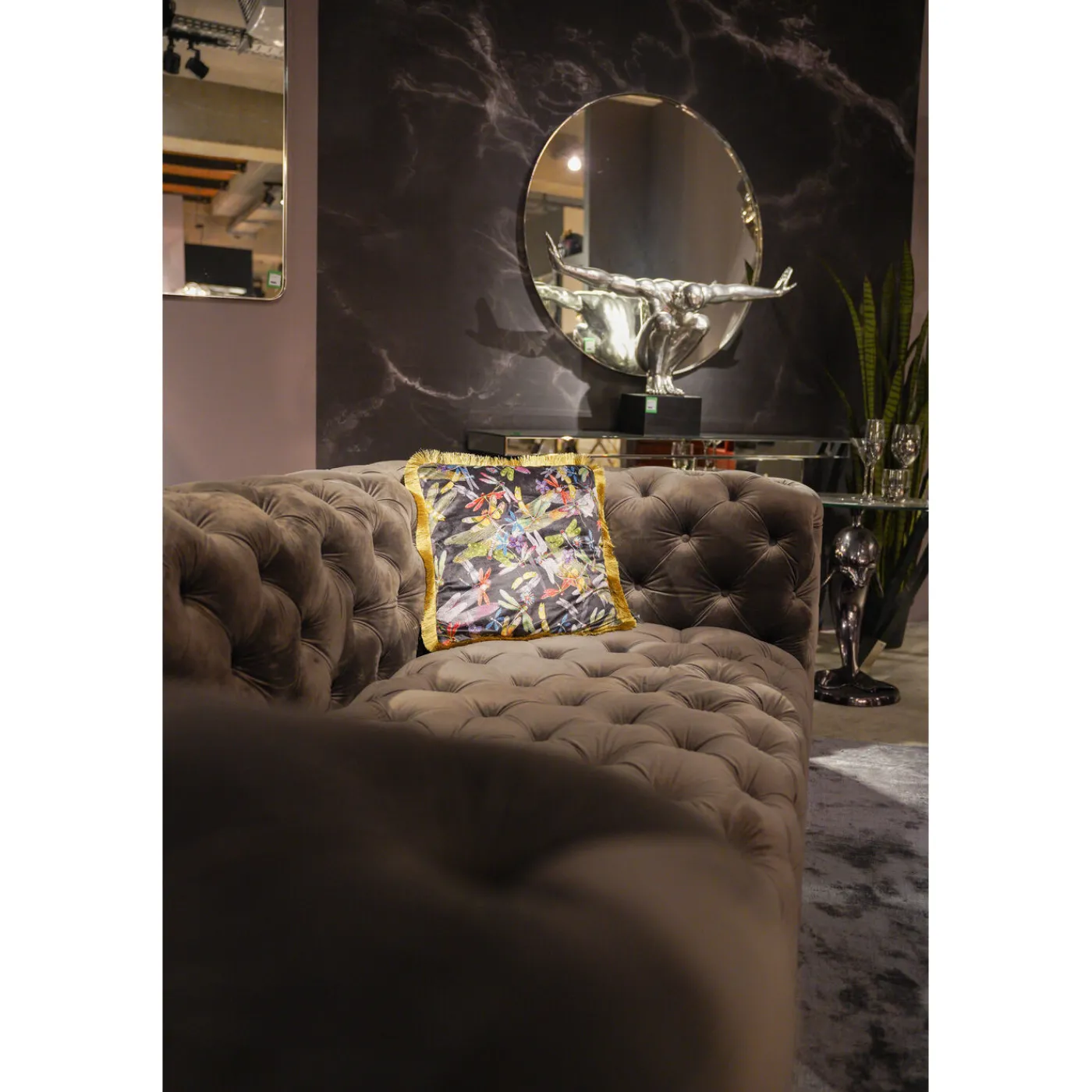 KARE Design Coussin Tropical Garden Fringe 45X45Cm