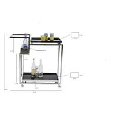 KARE Design Desserte Barfly Chrome