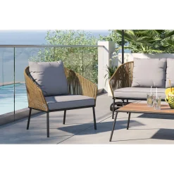 KARE Design Ensemble De Sieges Elba Nature Cinque (4-Pcs)