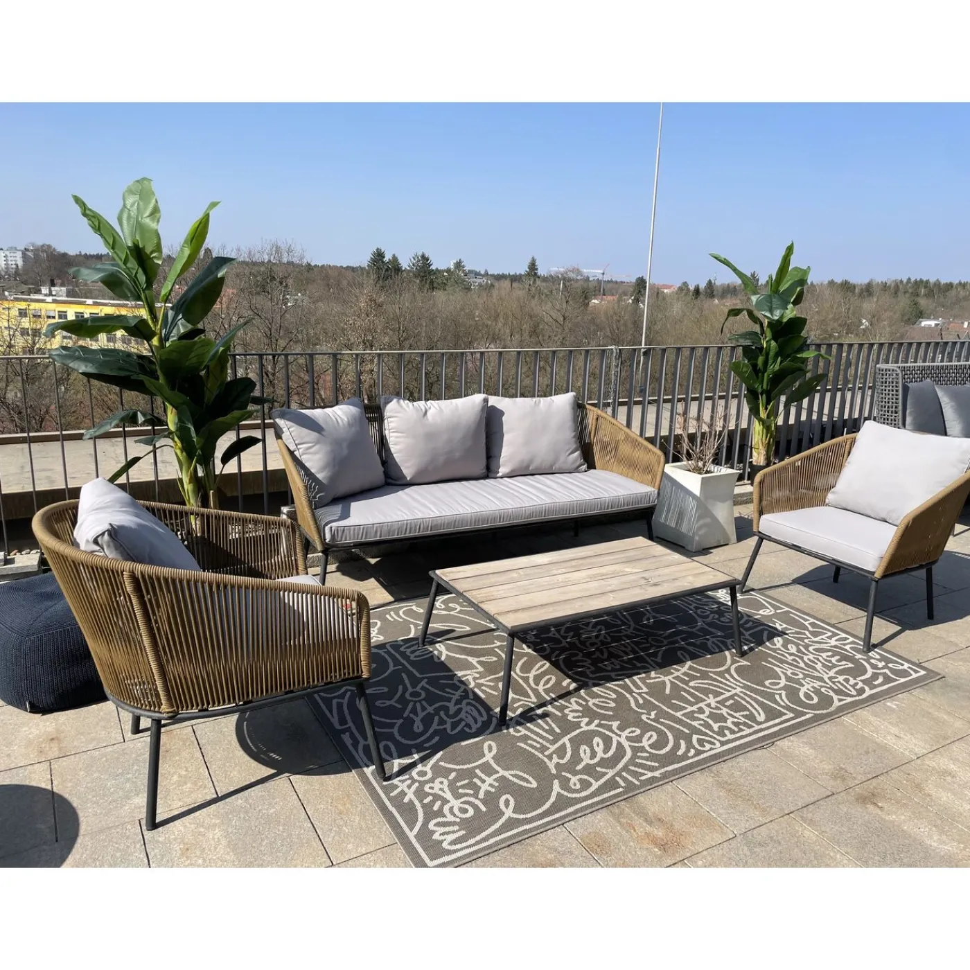 KARE Design Ensemble De Sieges Elba Nature Cinque (4-Pcs)