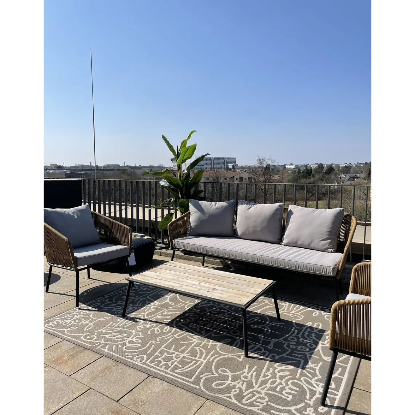 KARE Design Ensemble De Sieges Elba Nature Cinque (4-Pcs)