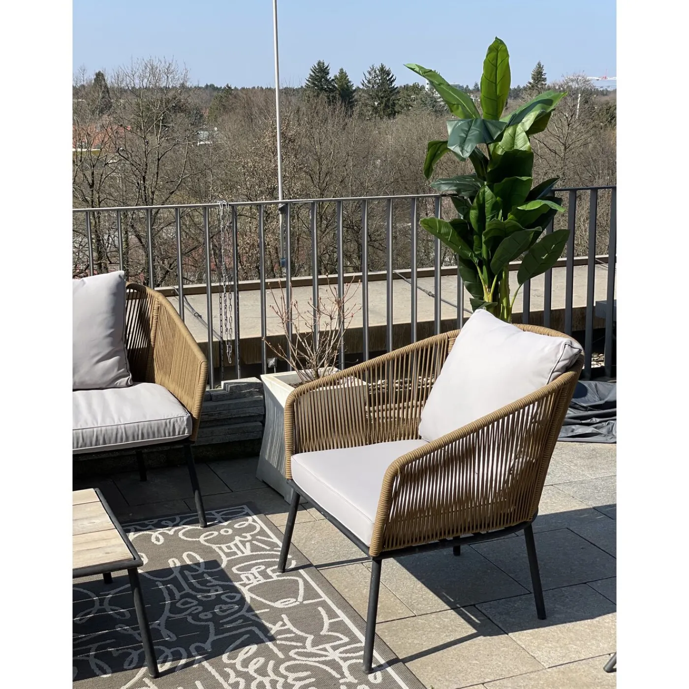 KARE Design Ensemble De Sieges Elba Nature Cinque (4-Pcs)