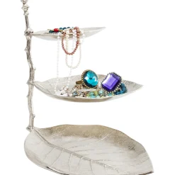 KARE Design Etagere Décorative Leaf Argent 45Cm