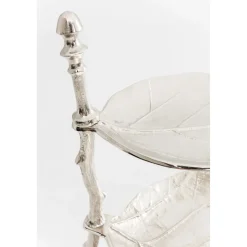 KARE Design Etagere Décorative Leaf Argent 45Cm
