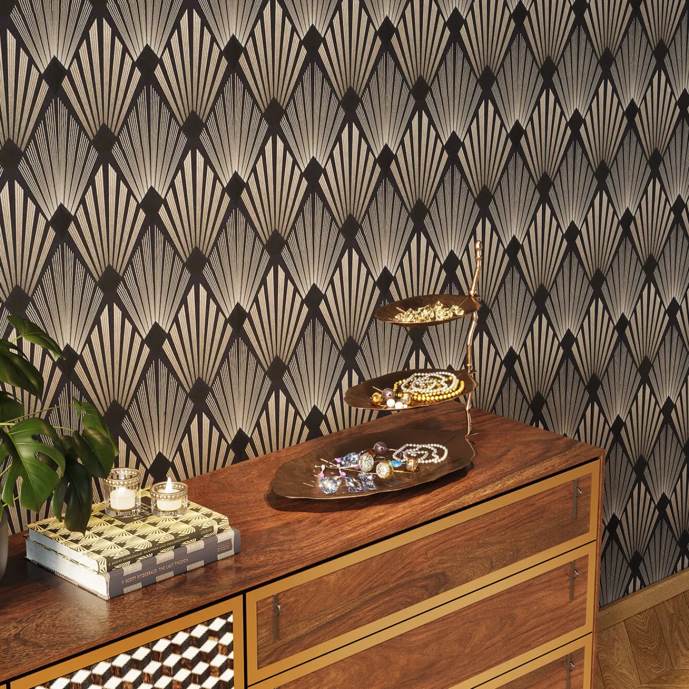 KARE Design Etagere Décorative Leaf Or 45Cm