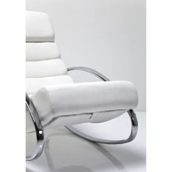 KARE Design Fauteuil À Bascule Manhattan Blanc
