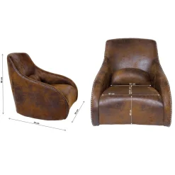 KARE Design Fauteuil À Bascule Swing Ritmo Vintage Smart