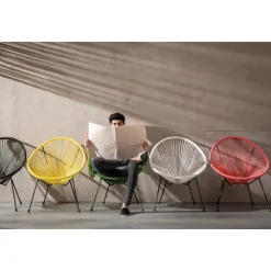 KARE Design Fauteuil Acapulco Noir