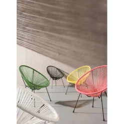 KARE Design Fauteuil Acapulco Noir