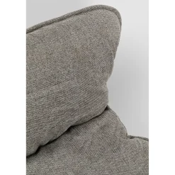 KARE Design Fauteuil Avec Repose-Pied Snuggle Gris (2/Parts)