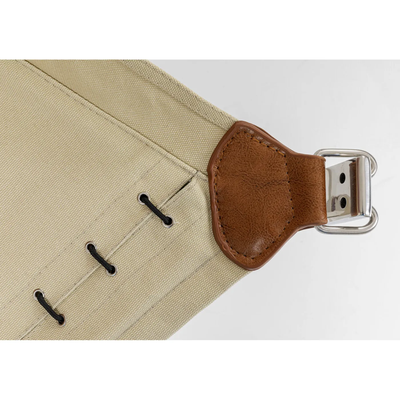 KARE Design Fauteuil Avec Tabouret Washington Marron