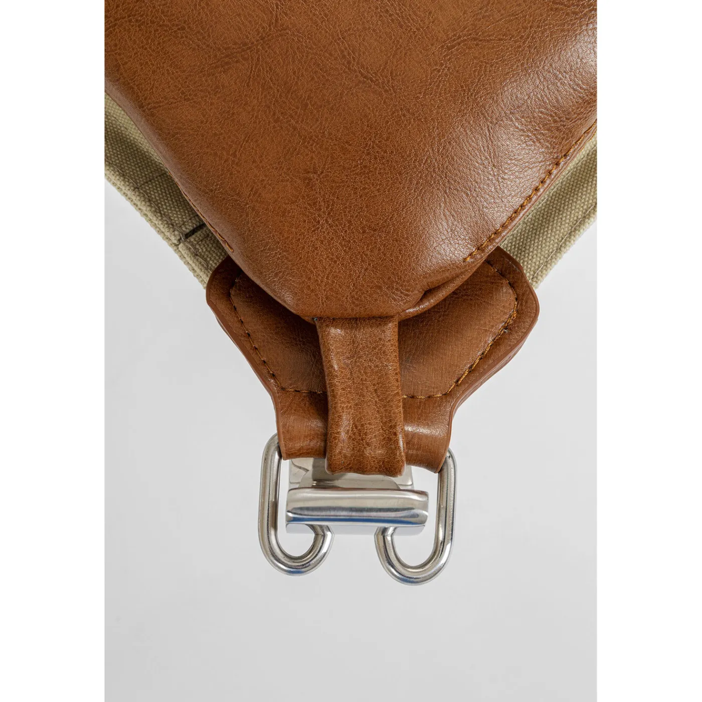 KARE Design Fauteuil Avec Tabouret Washington Marron