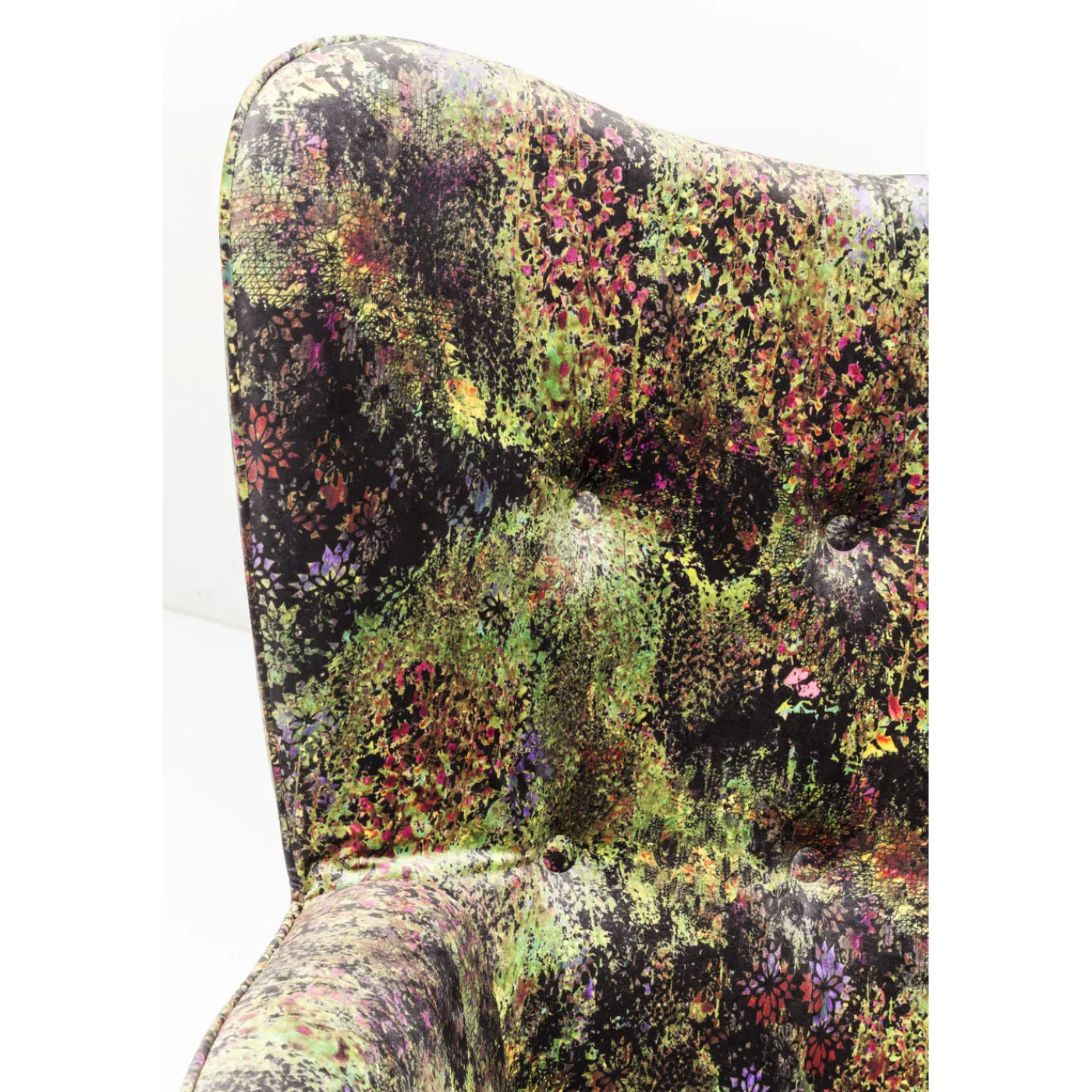 KARE Design Fauteuil Black Vicky Jungle Vert