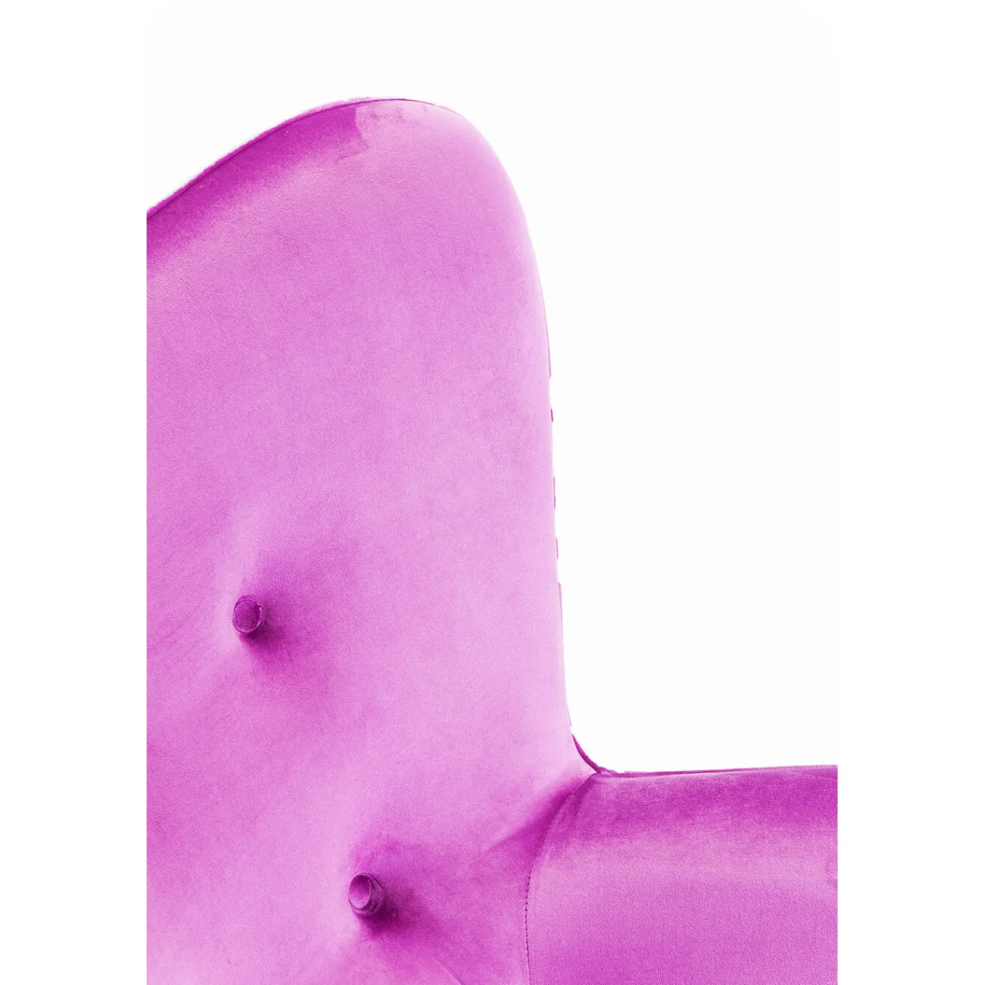 KARE Design Fauteuil Black Vicky Velours Violet