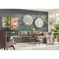 KARE Design Fauteuil Black Vicky Velours Rose