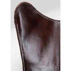 KARE Design Fauteuil Butterfly Marron