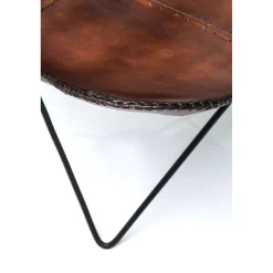 KARE Design Fauteuil Butterfly Marron Eco.