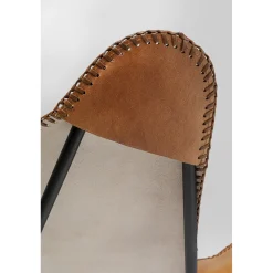 KARE Design Fauteuil California Cuir Marron