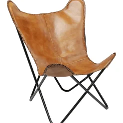 KARE Design Fauteuil California Cuir Marron