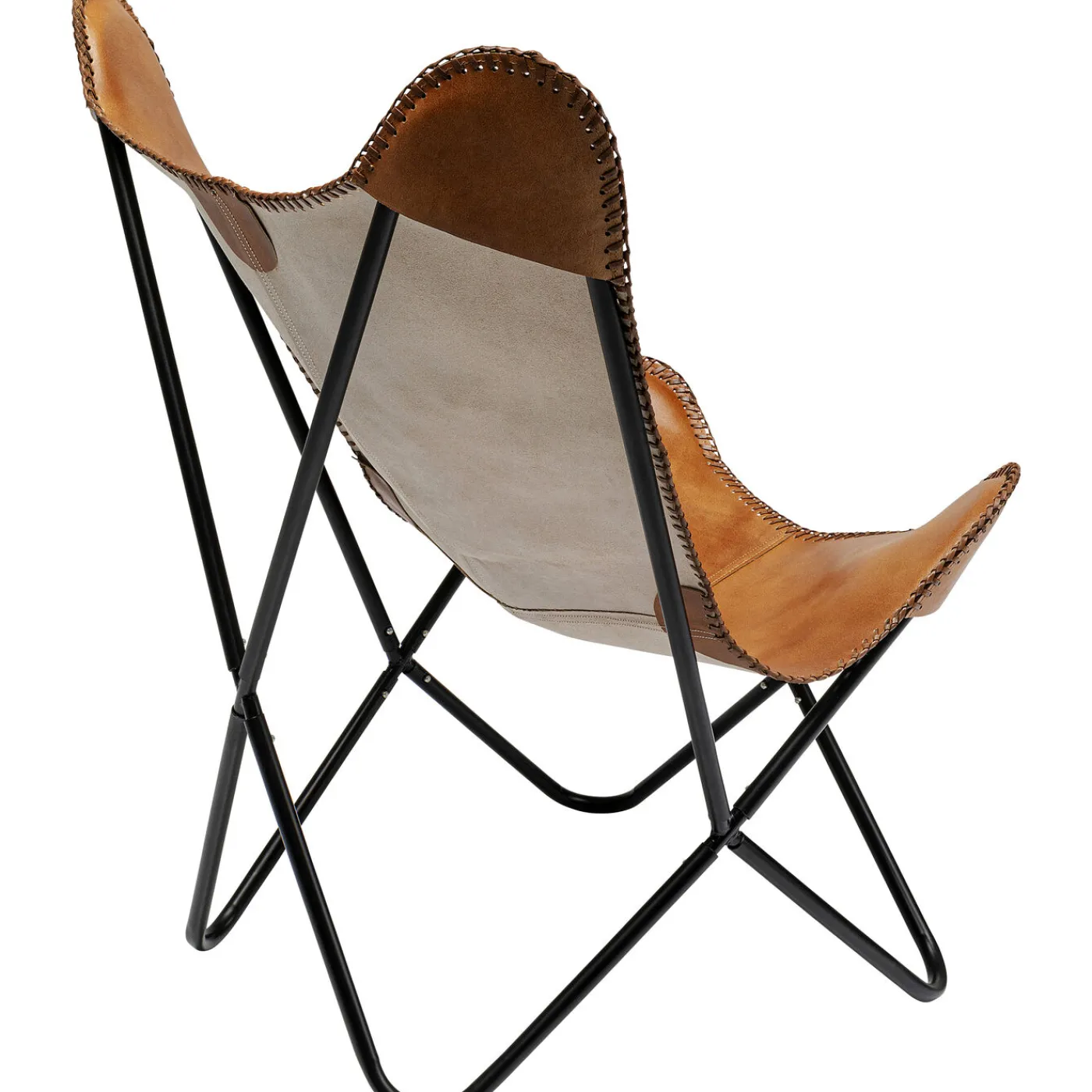 KARE Design Fauteuil California Cuir Marron