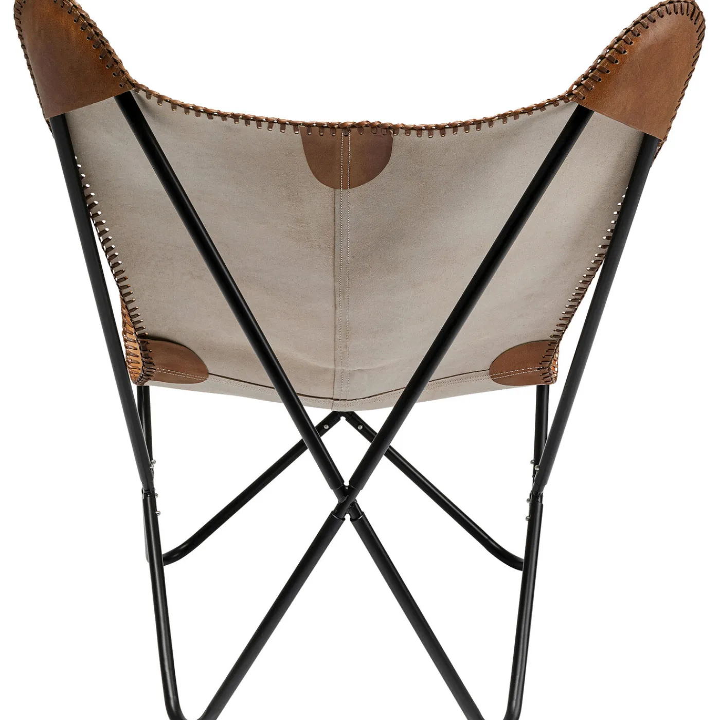 KARE Design Fauteuil California Cuir Marron