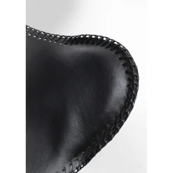 KARE Design Fauteuil California Cuir Noir