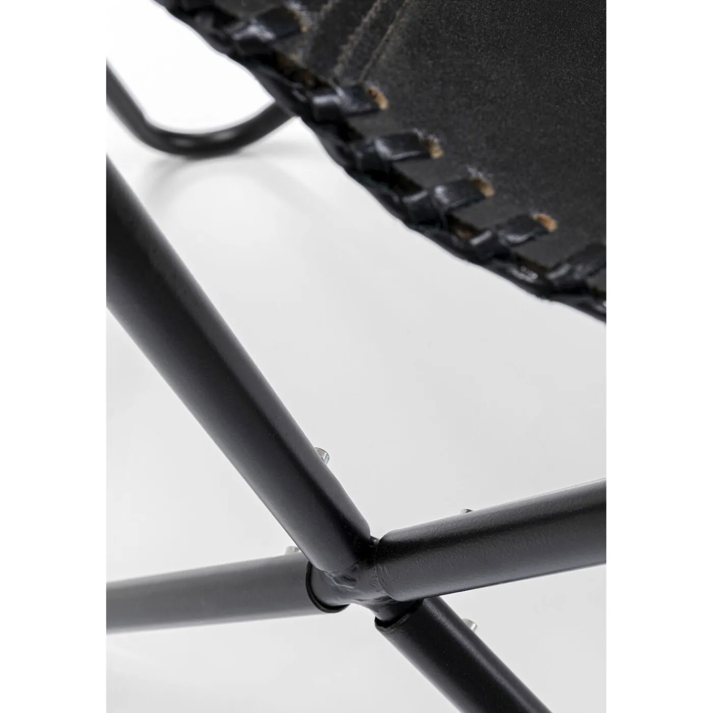 KARE Design Fauteuil California Cuir Noir