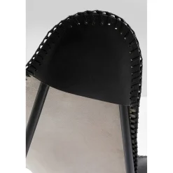 KARE Design Fauteuil California Cuir Noir