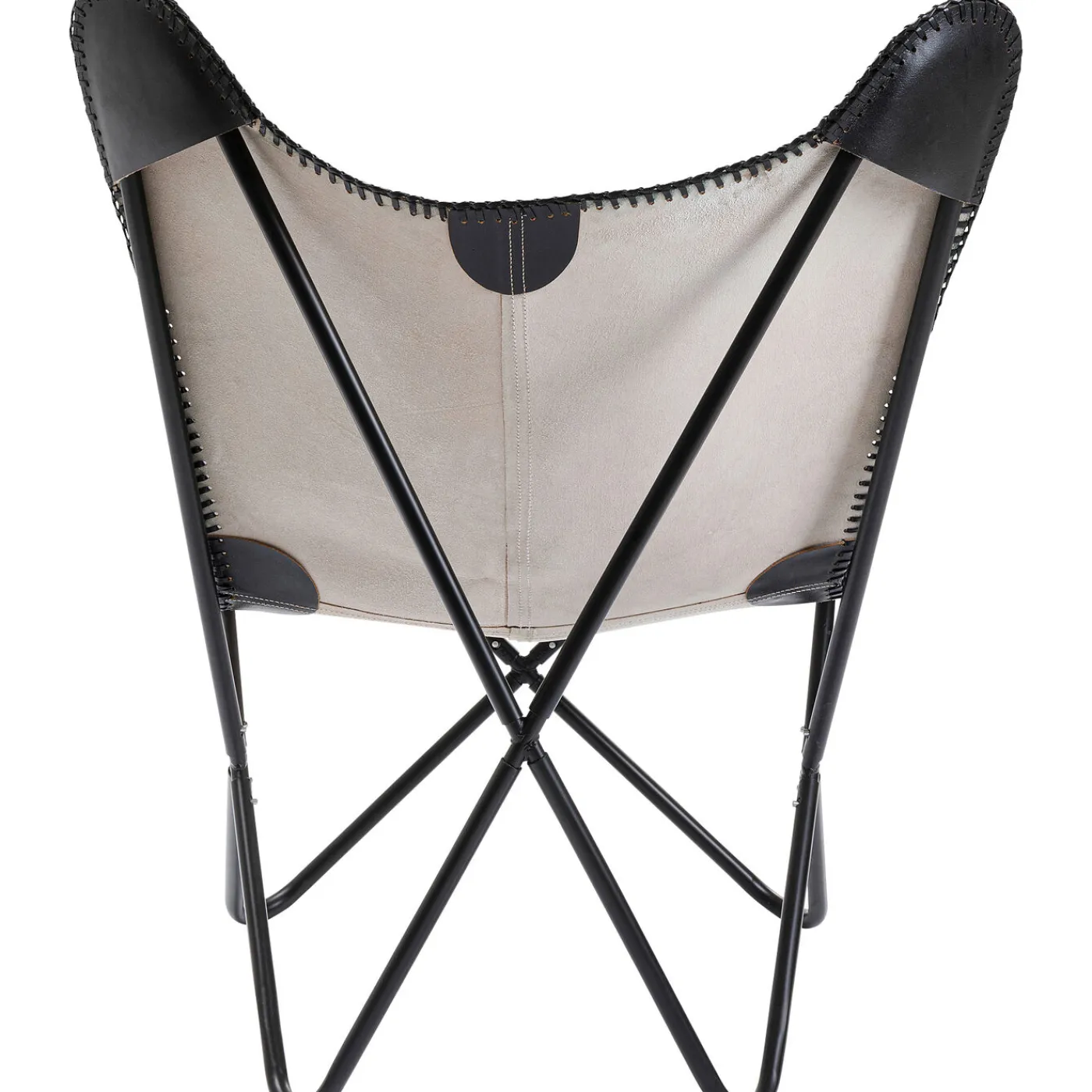 KARE Design Fauteuil California Cuir Noir