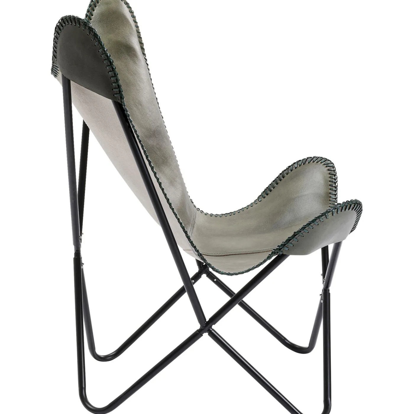 KARE Design Fauteuil California Cuir Kaki