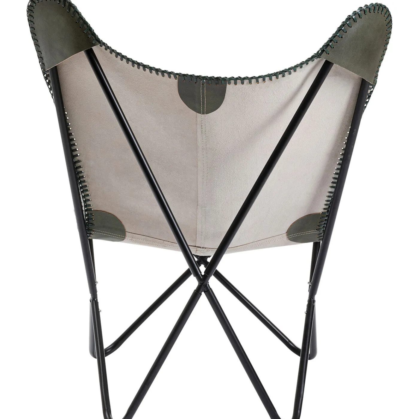 KARE Design Fauteuil California Cuir Kaki