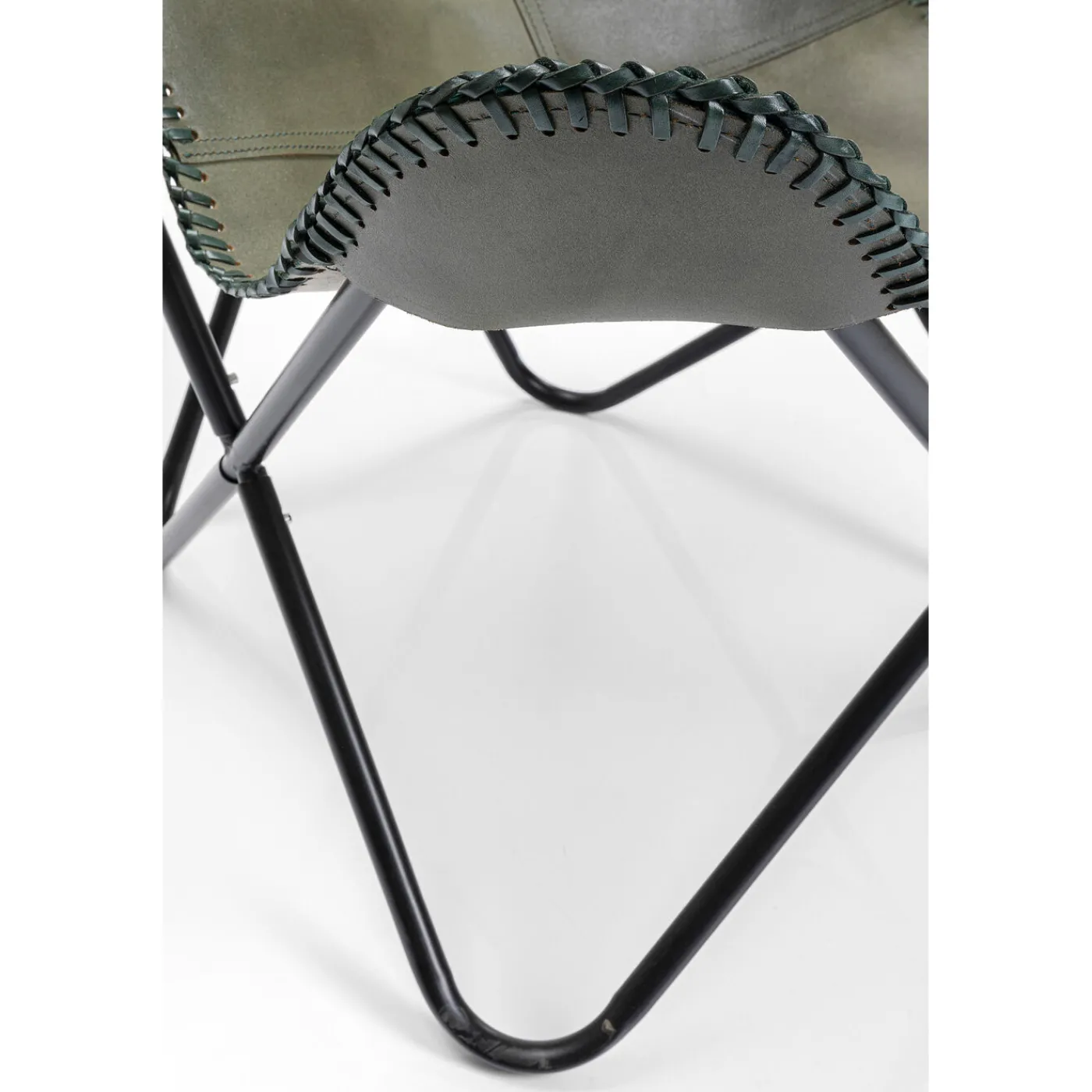 KARE Design Fauteuil California Cuir Kaki