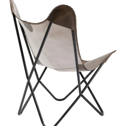 KARE Design Fauteuil California Cuir Marron Fonce