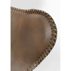 KARE Design Fauteuil California Cuir Marron Fonce