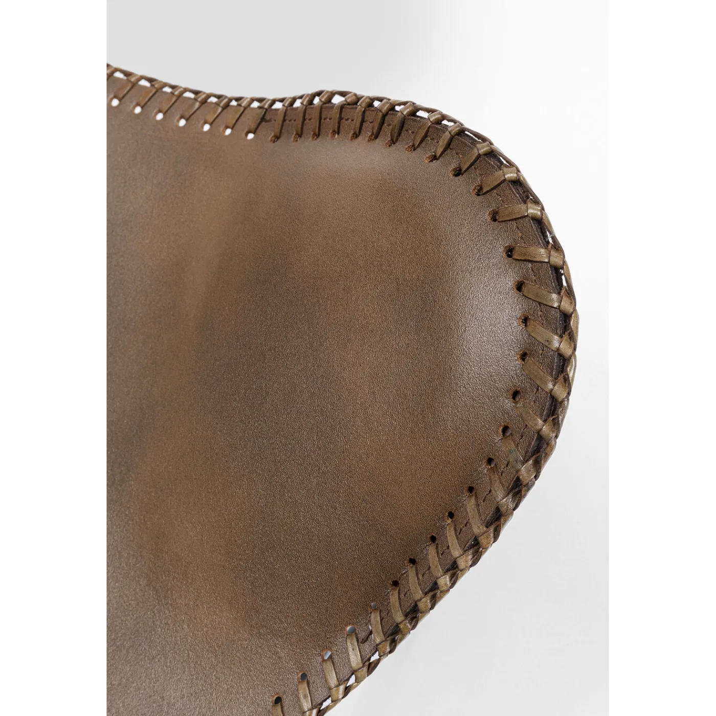 KARE Design Fauteuil California Cuir Marron Fonce