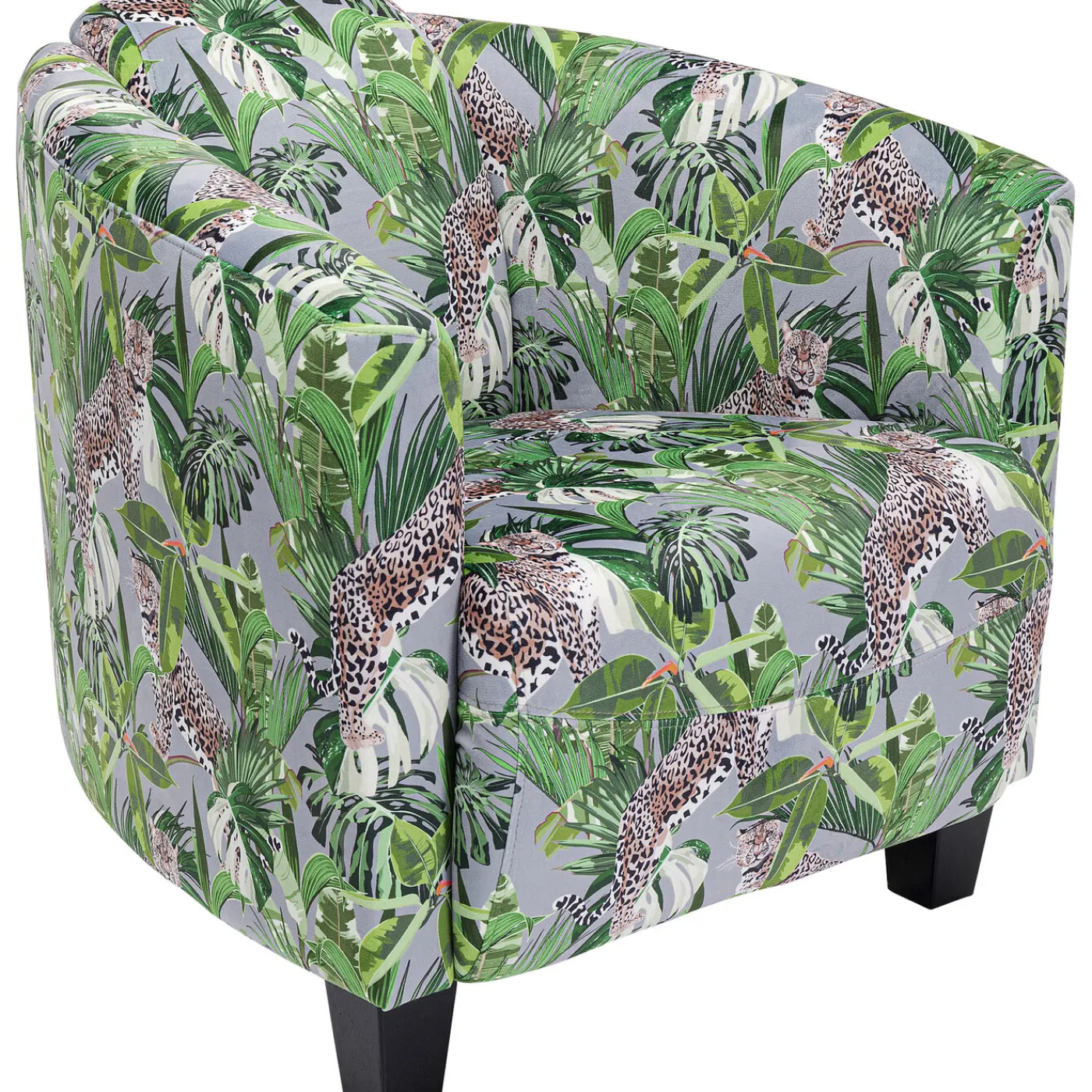 KARE Design Fauteuil Cigar Lounge Jungle Vert