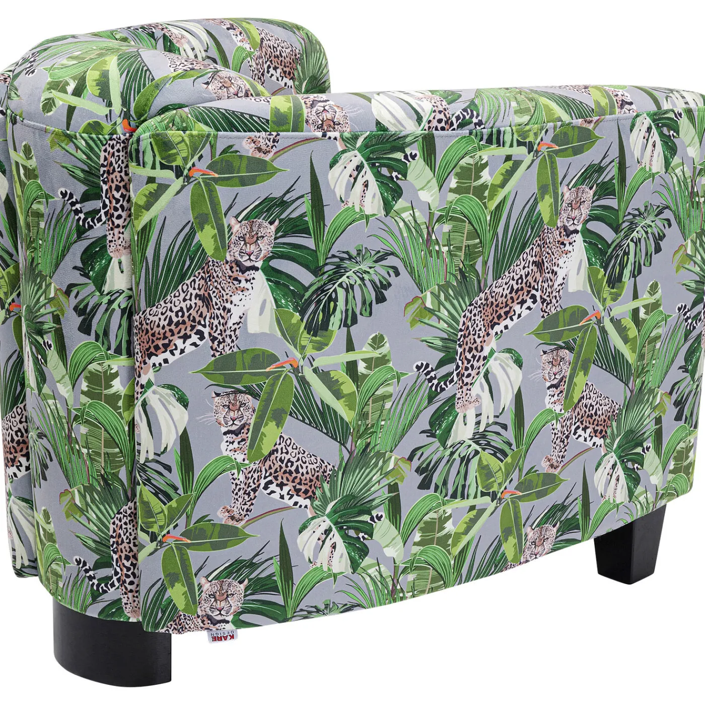 KARE Design Fauteuil Cigar Lounge Jungle Vert