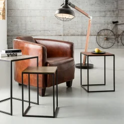 KARE Design Fauteuil Cigar Lounge Marron