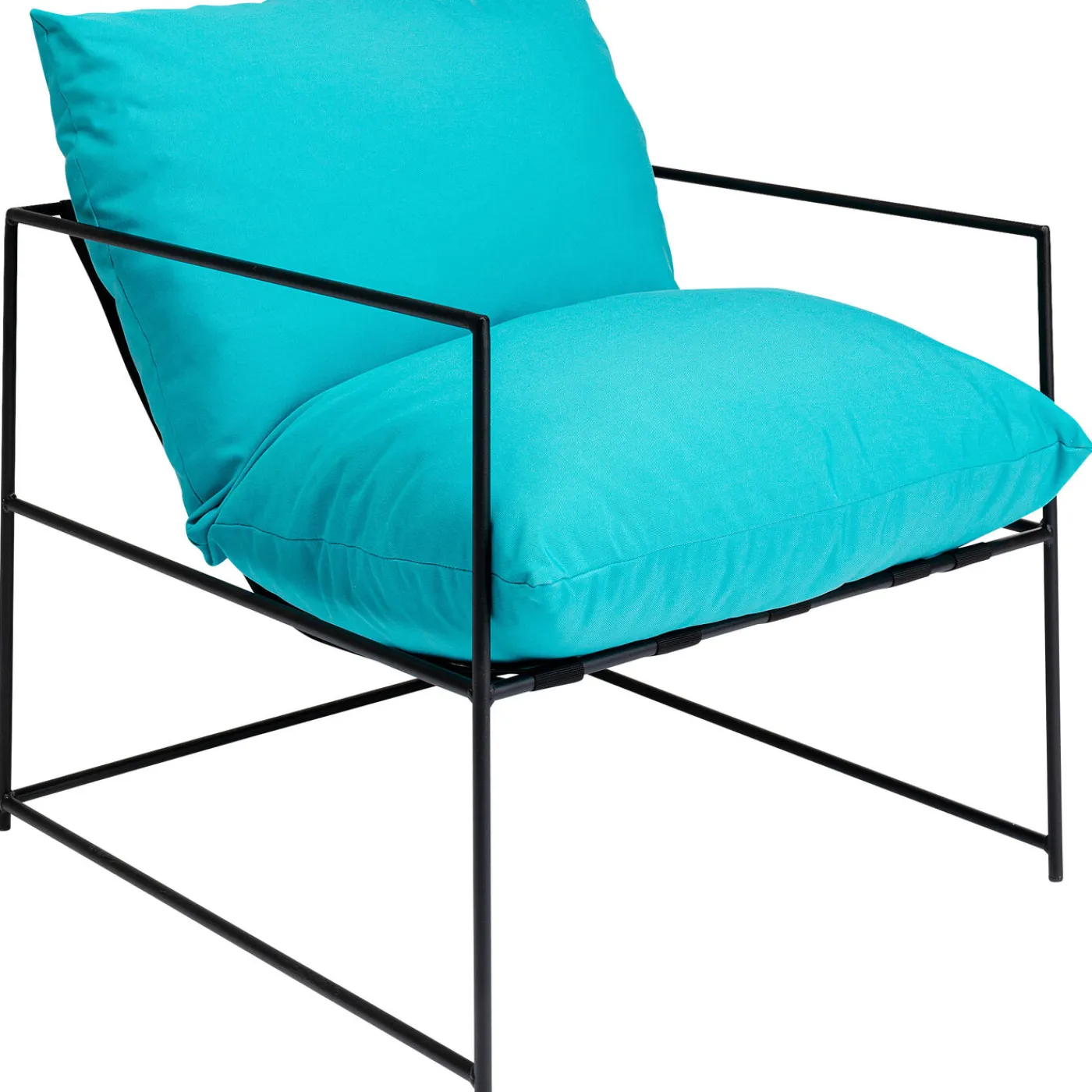 KARE Design Fauteuil Cuby Garden Bleu