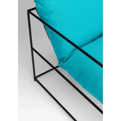 KARE Design Fauteuil Cuby Garden Bleu