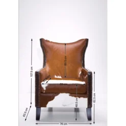 KARE Design Fauteuil Denver Cow