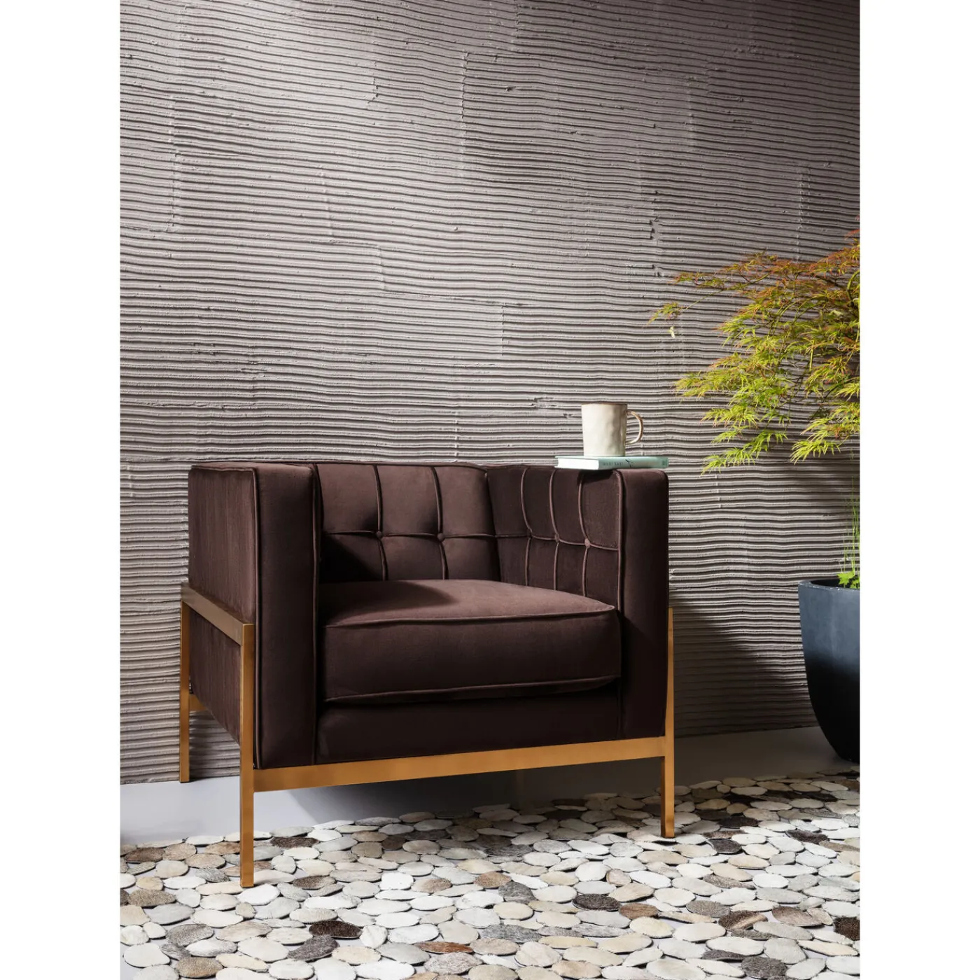 KARE Design Fauteuil Loft Marron